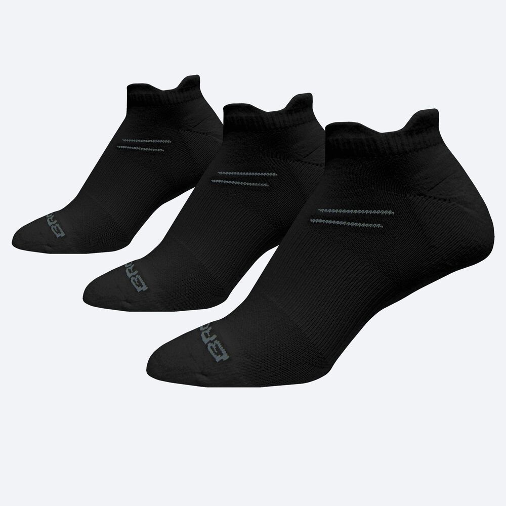 Calcetines Brooks Run-In 3-Pack Mujer Negras | CR05231