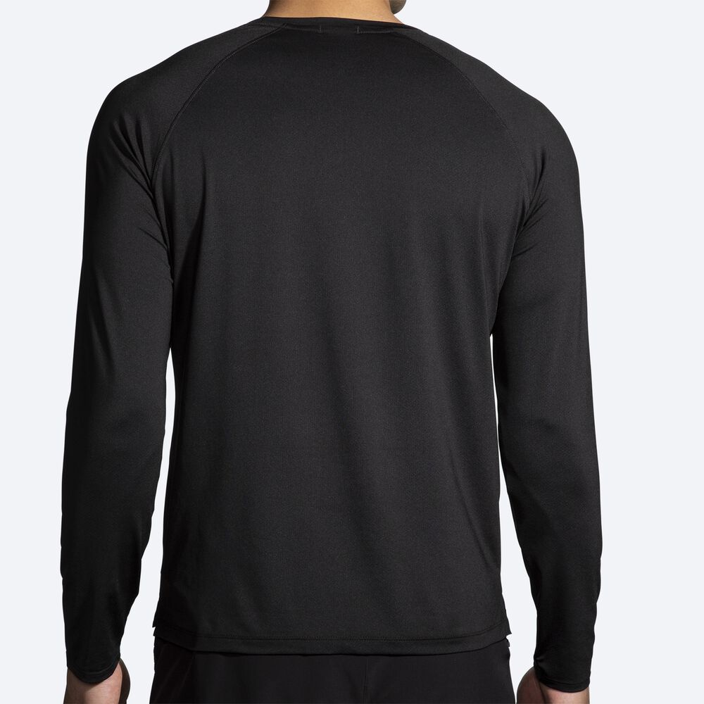 Camiseta Brooks Atmosphere Long Sleeve 2.0 Hombre Negras | CR28053