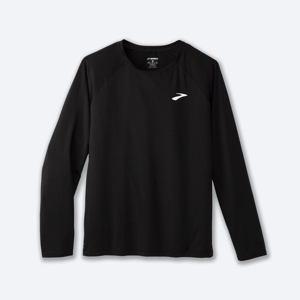 Camiseta Brooks Atmosphere Long Sleeve 2.0 Hombre Negras | CR28053