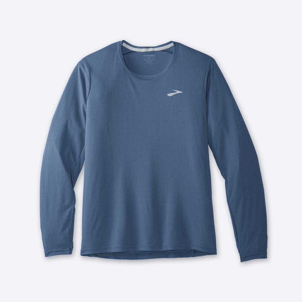 Camiseta Brooks Atmosphere Long Sleeve Hombre Azules | CR72965