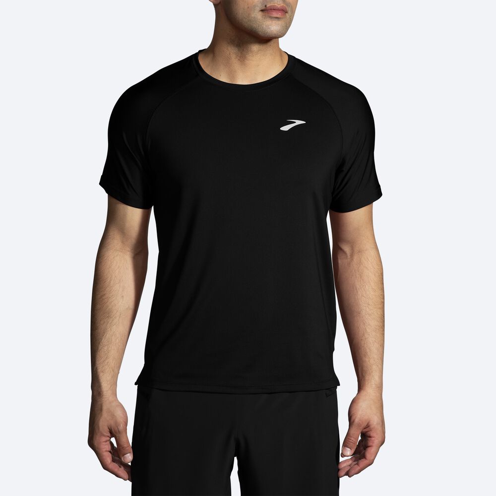 Camiseta Brooks Atmosphere Short Sleeve 2.0 Hombre Negras | CR02647