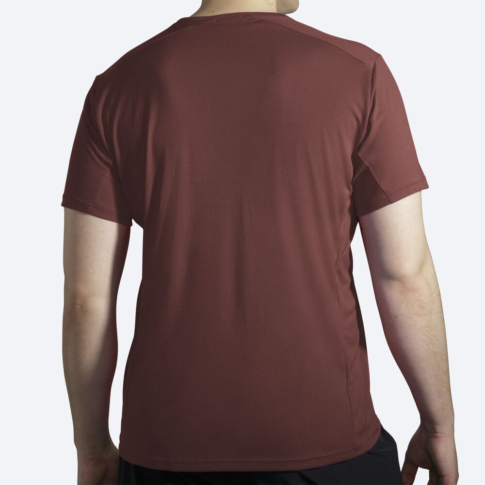 Camiseta Brooks Atmosphere Short Sleeve Hombre Chocolate | CR40619