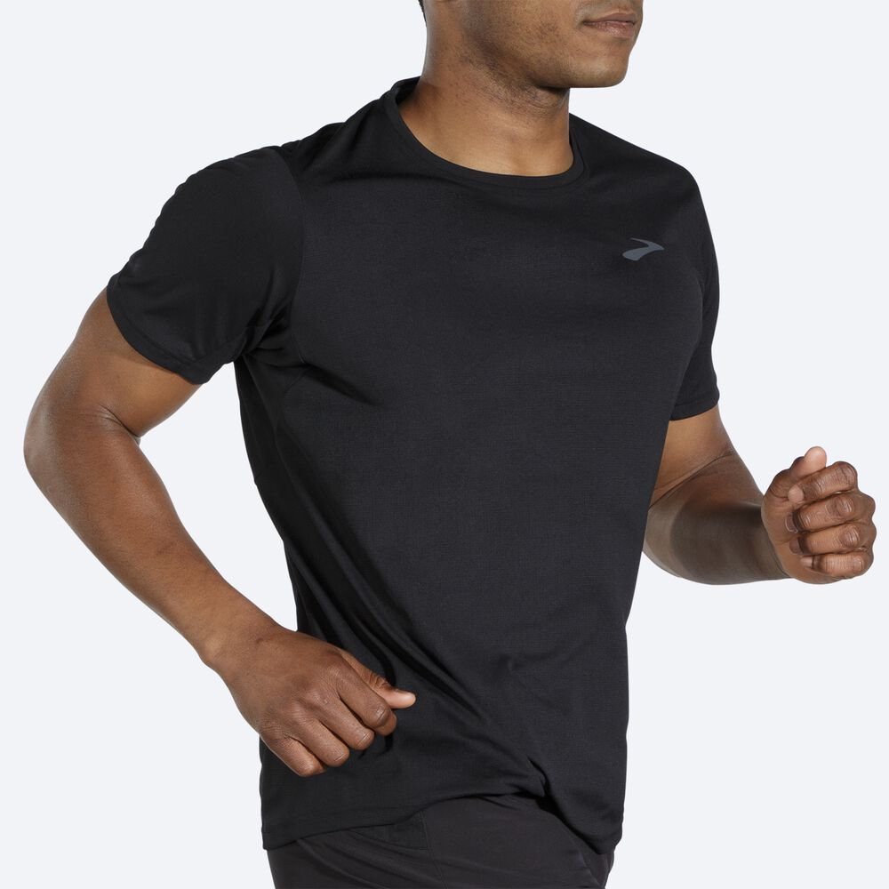 Camiseta Brooks Atmosphere Short Sleeve Hombre Negras | CR52498