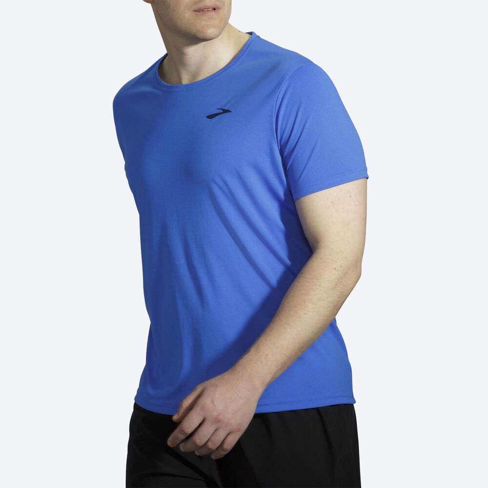 Camiseta Brooks Atmosphere Short Sleeve Hombre Azules | CR78265