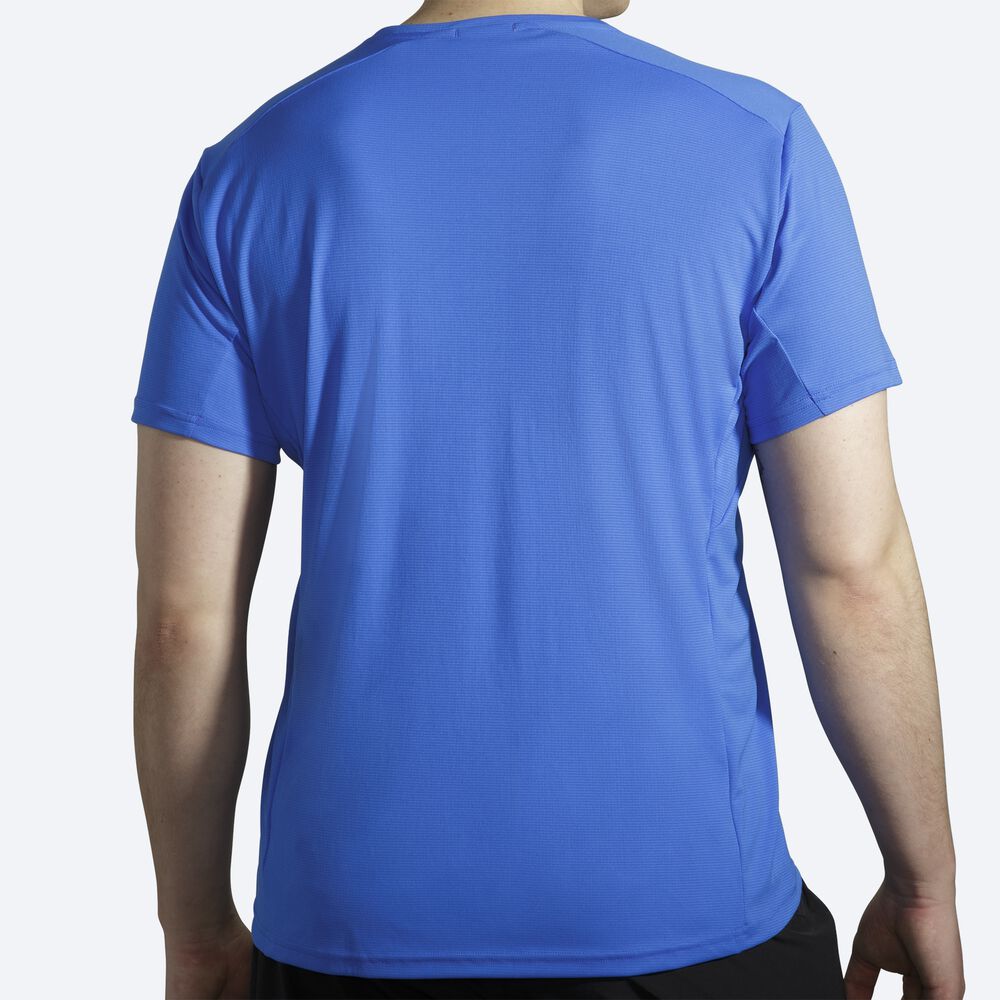 Camiseta Brooks Atmosphere Short Sleeve Hombre Azules | CR78265