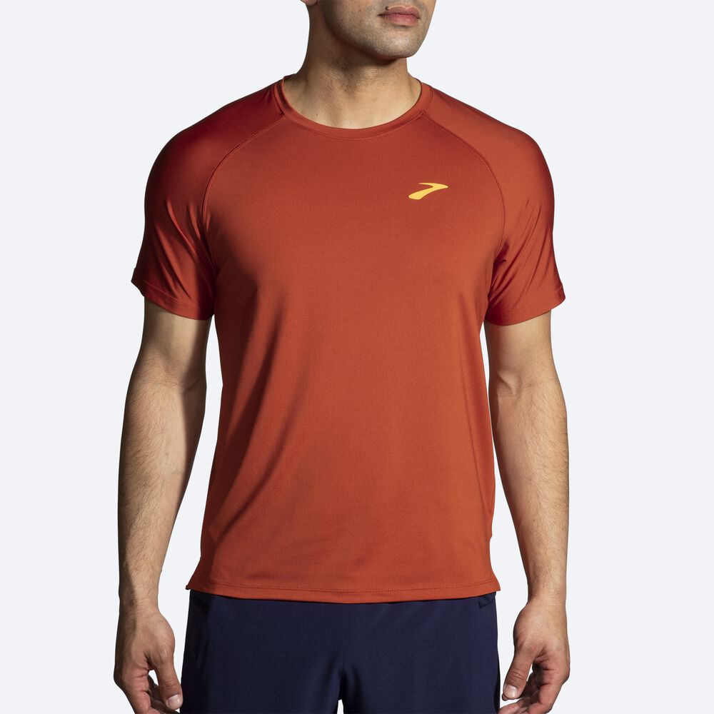 Camiseta Brooks Atmosphere Short Sleeve 2.0 Hombre Rojas | CR79460