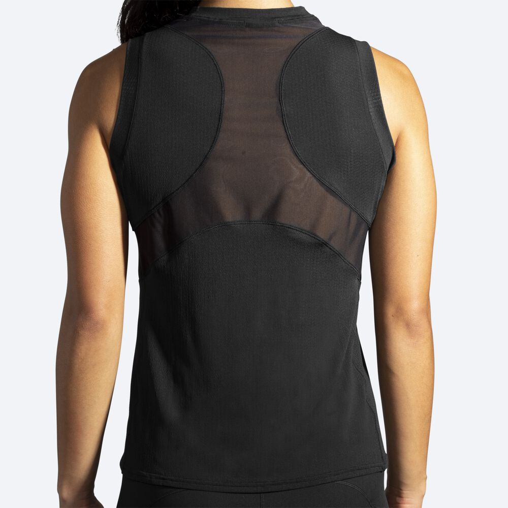 Camiseta Brooks Atmosphere Sleeveless Mujer Negras | CR32149