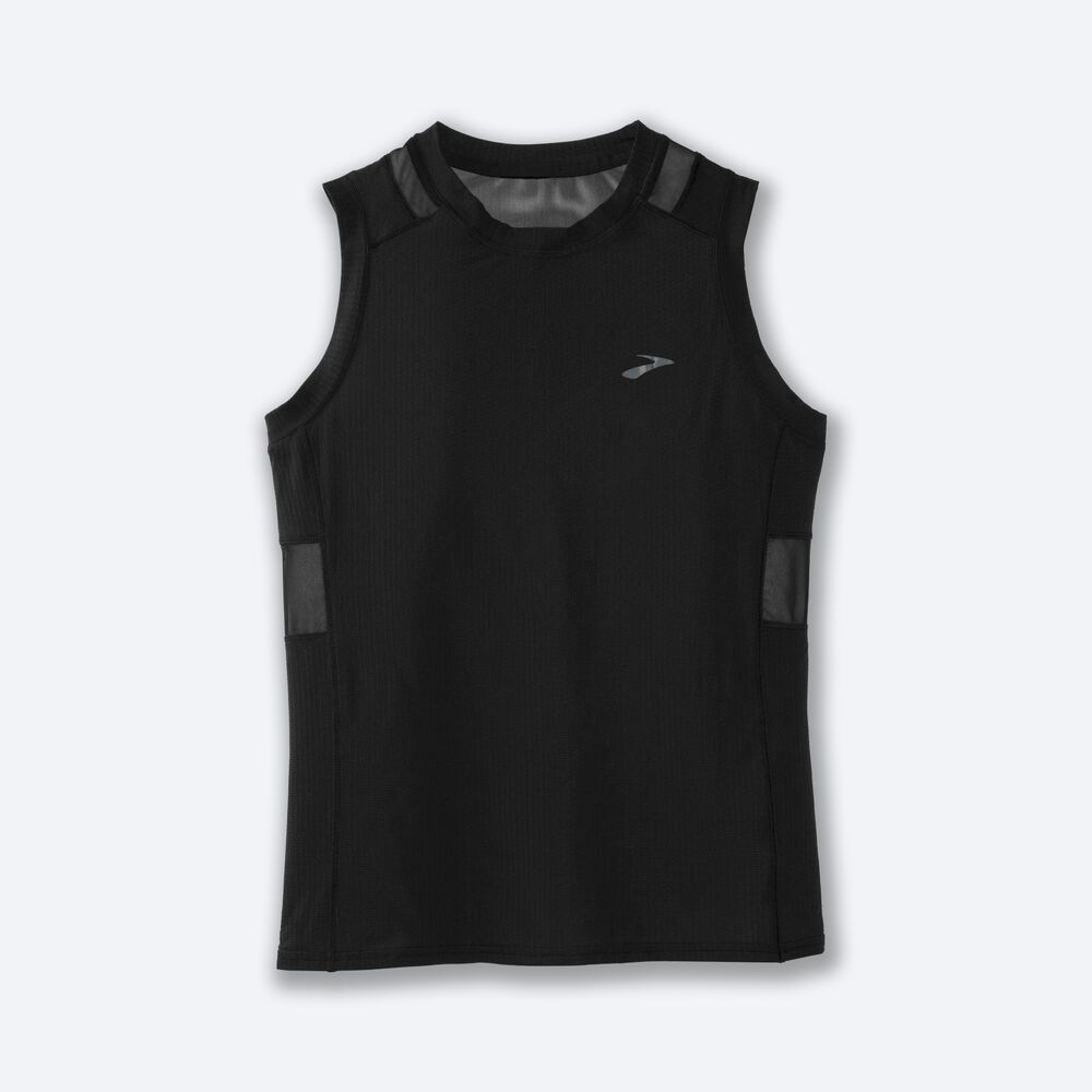 Camiseta Brooks Atmosphere Sleeveless Mujer Negras | CR32149