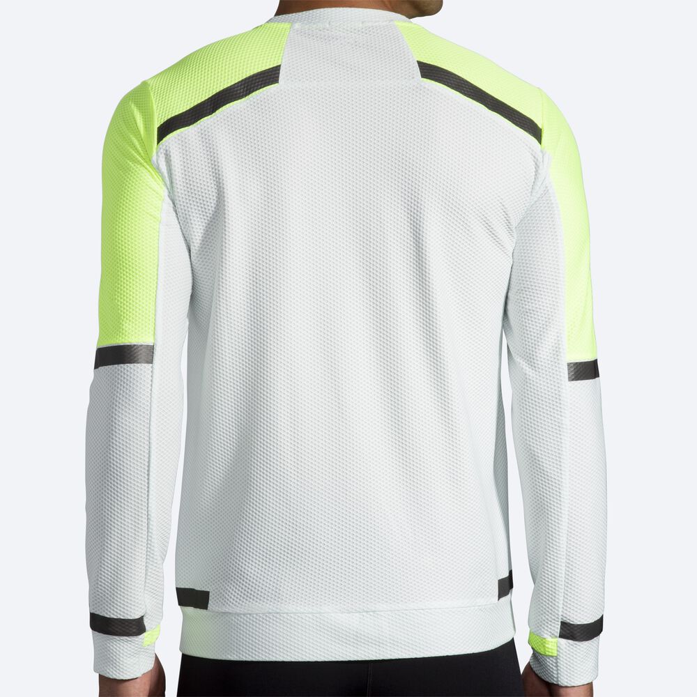 Camiseta Brooks Carbonite Long Sleeve Hombre Gris | CR15284