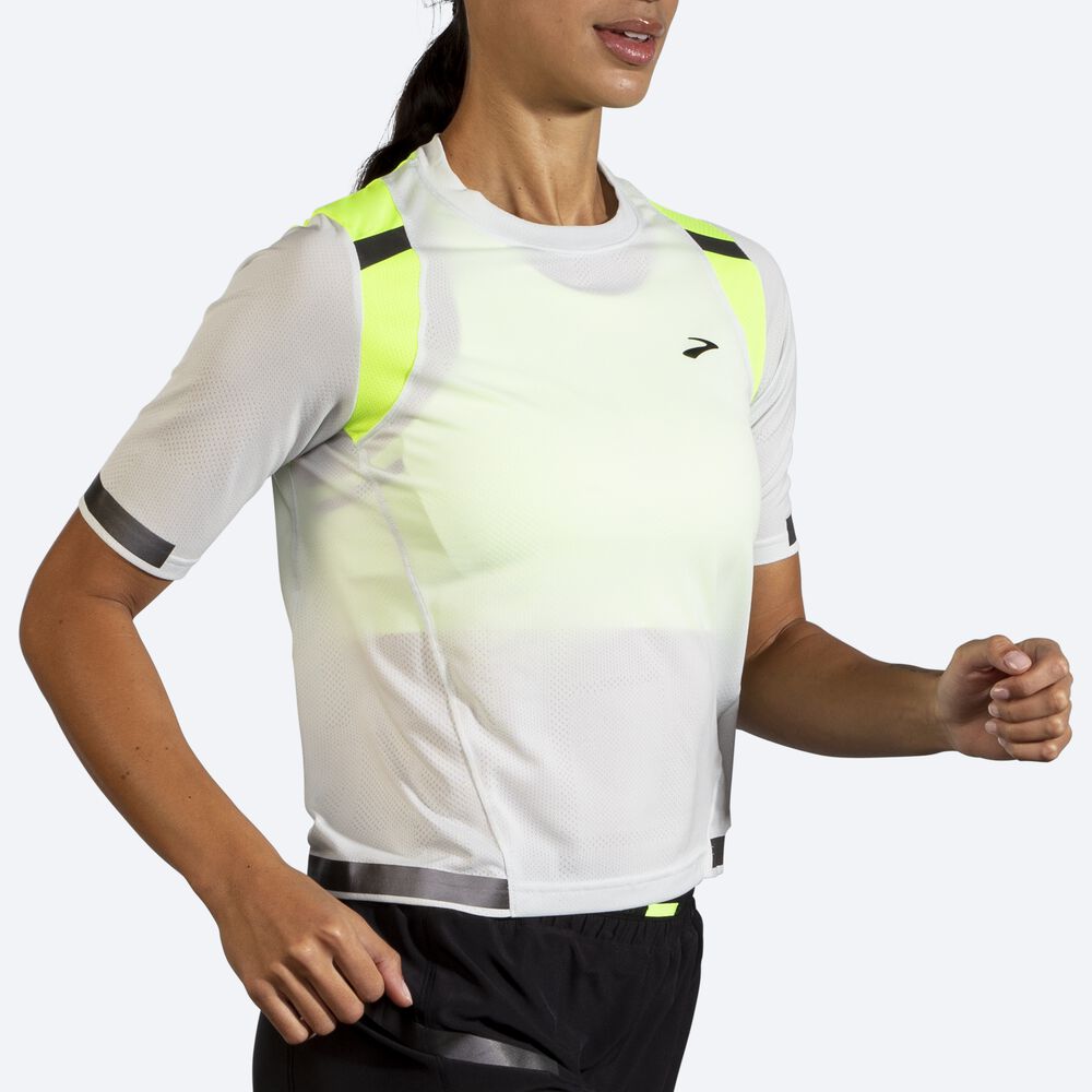 Camiseta Brooks Carbonite Short Sleeve Mujer Gris | CR57086