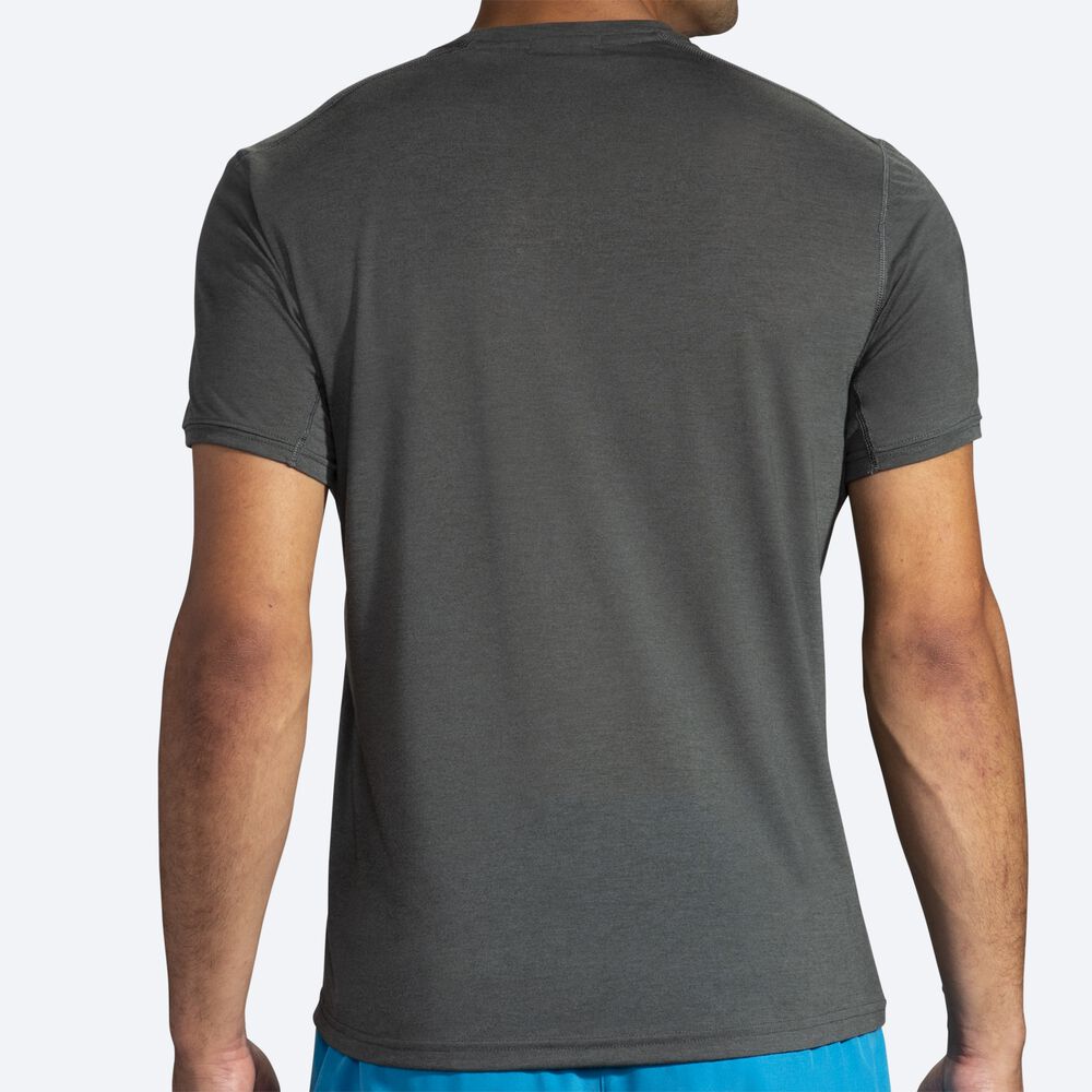 Camiseta Brooks Distance Estampadas Short Sleeve Hombre Oscuro | CR08215