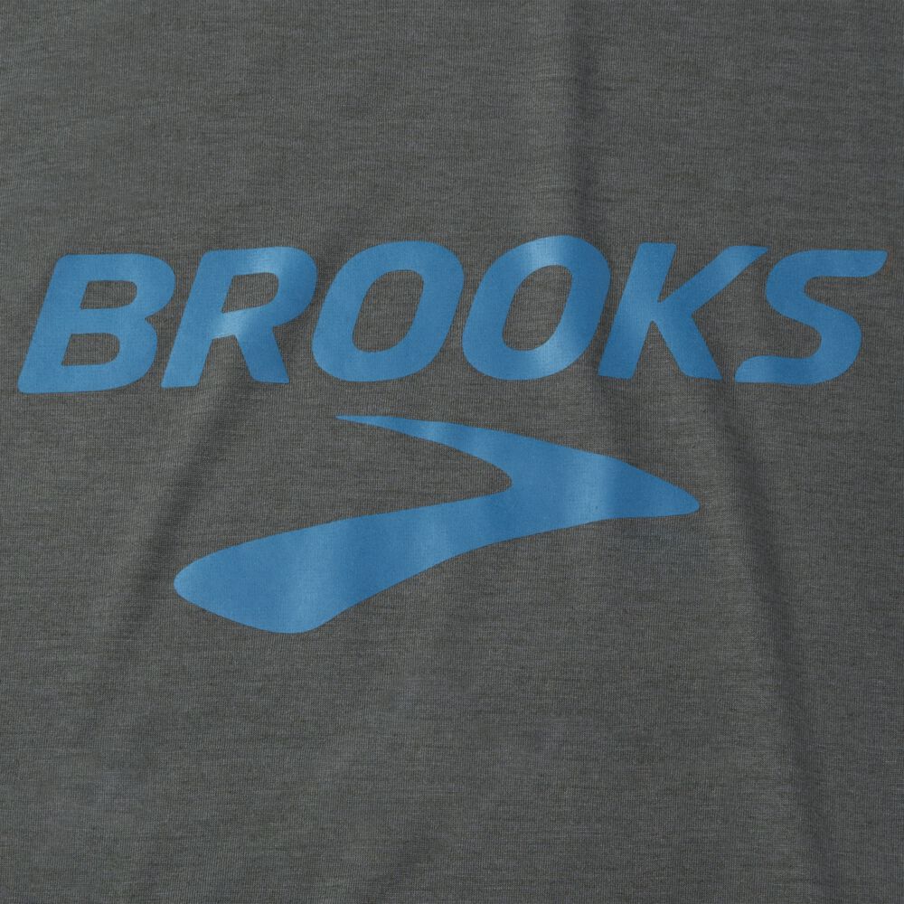 Camiseta Brooks Distance Estampadas Short Sleeve Hombre Oscuro | CR08215