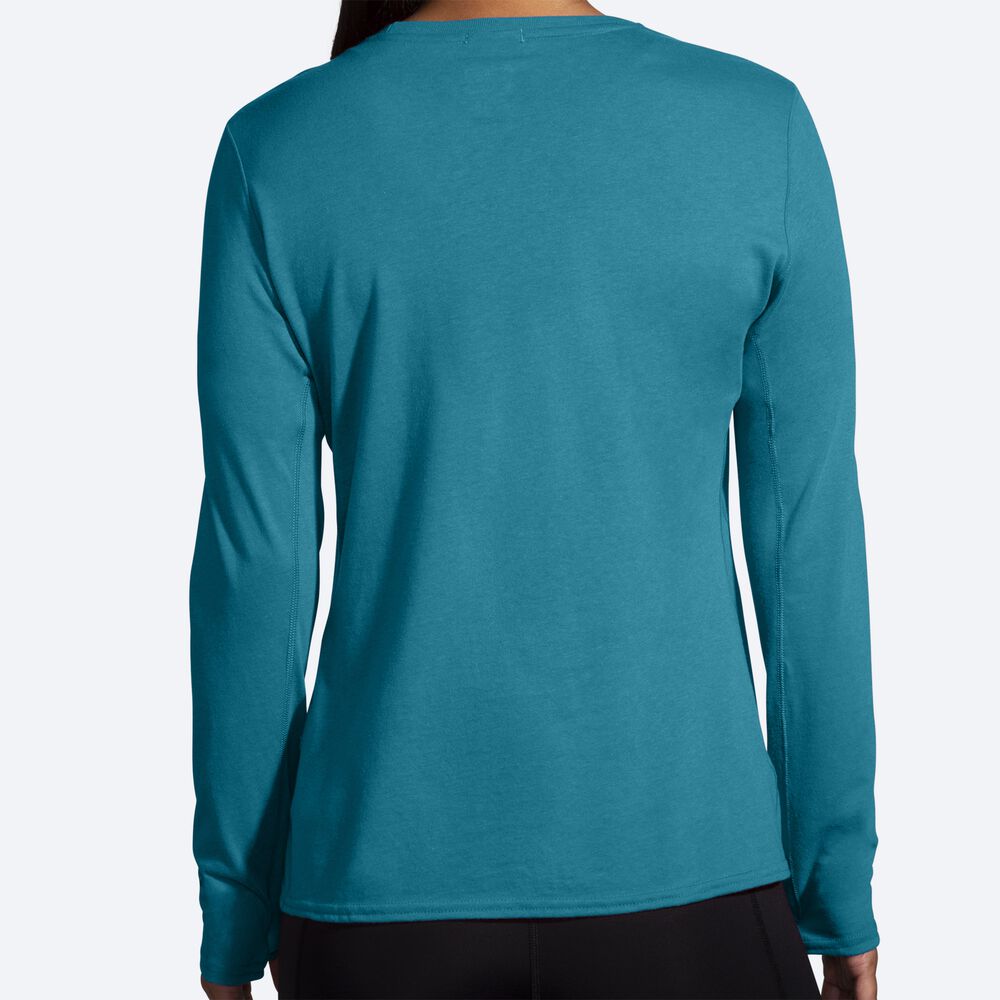 Camiseta Brooks Distance Long Sleeve 2.0 Mujer Rayadas | CR41573