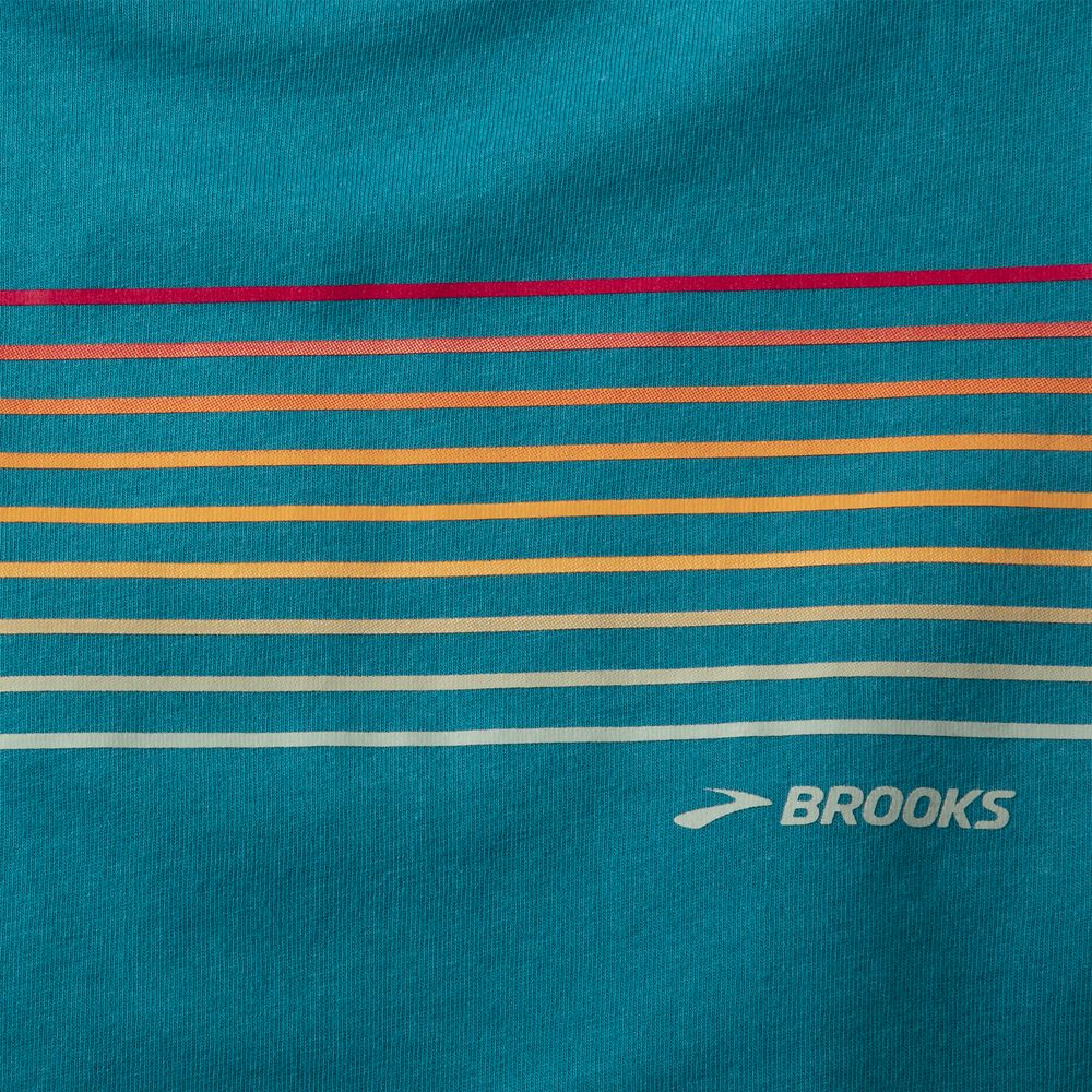 Camiseta Brooks Distance Long Sleeve 2.0 Mujer Rayadas | CR41573