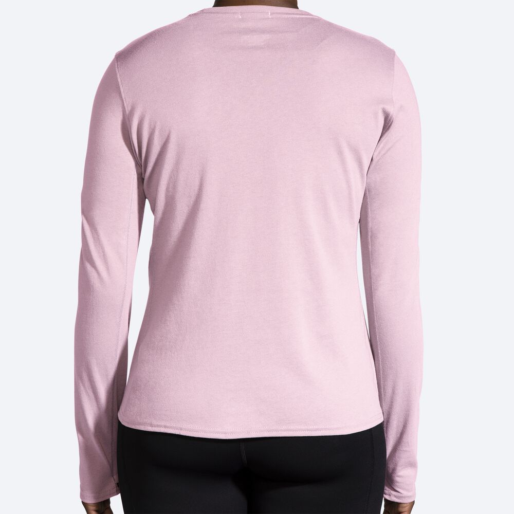 Camiseta Brooks Distance Long Sleeve 2.0 Mujer Rosas | CR57312