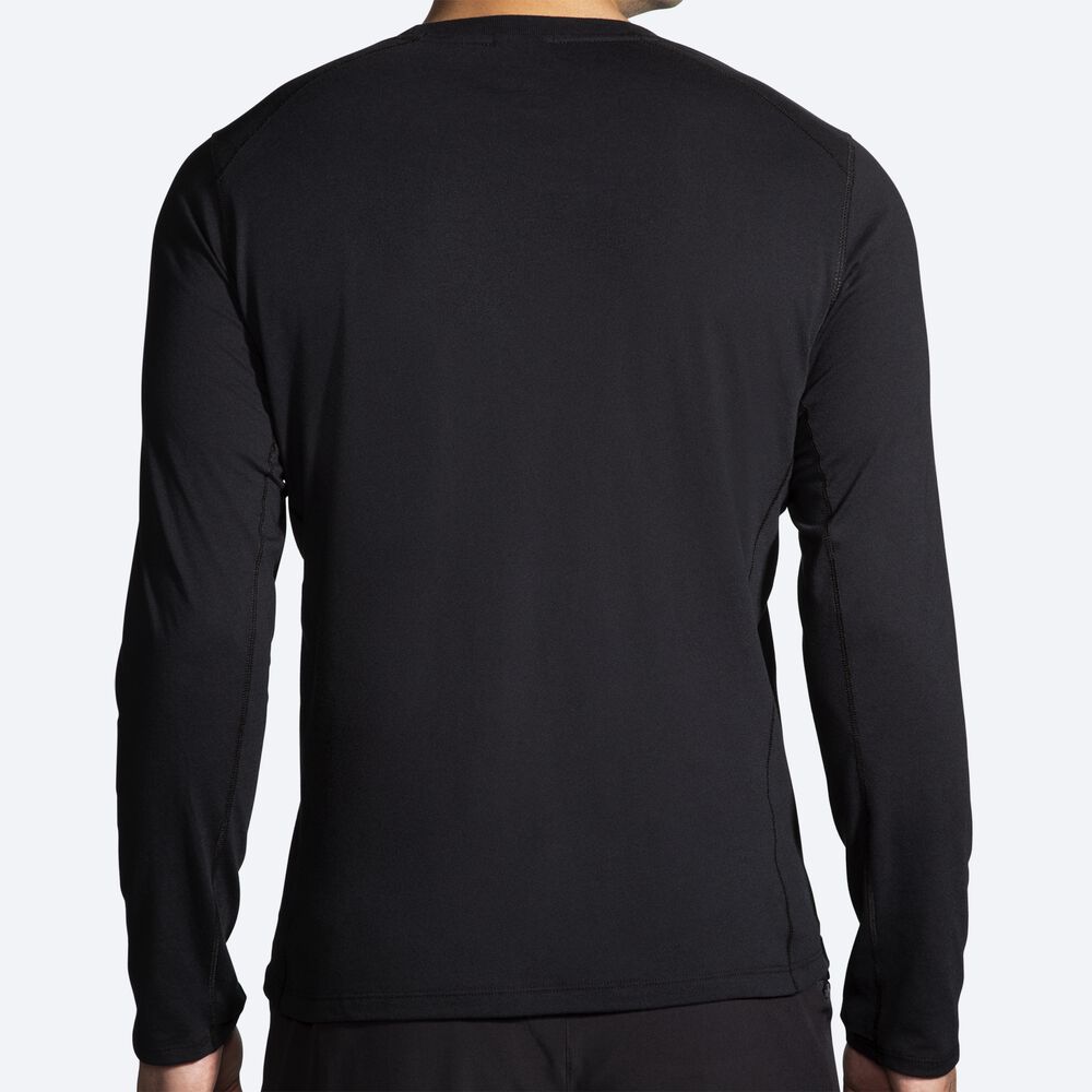 Camiseta Brooks Distance Long Sleeve 2.0 Hombre Negras | CR68390