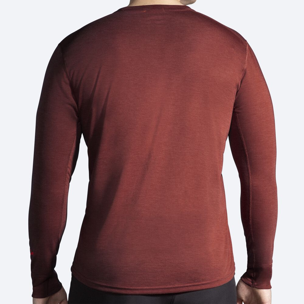 Camiseta Brooks Distance Long Sleeve Hombre Cobra | CR26954