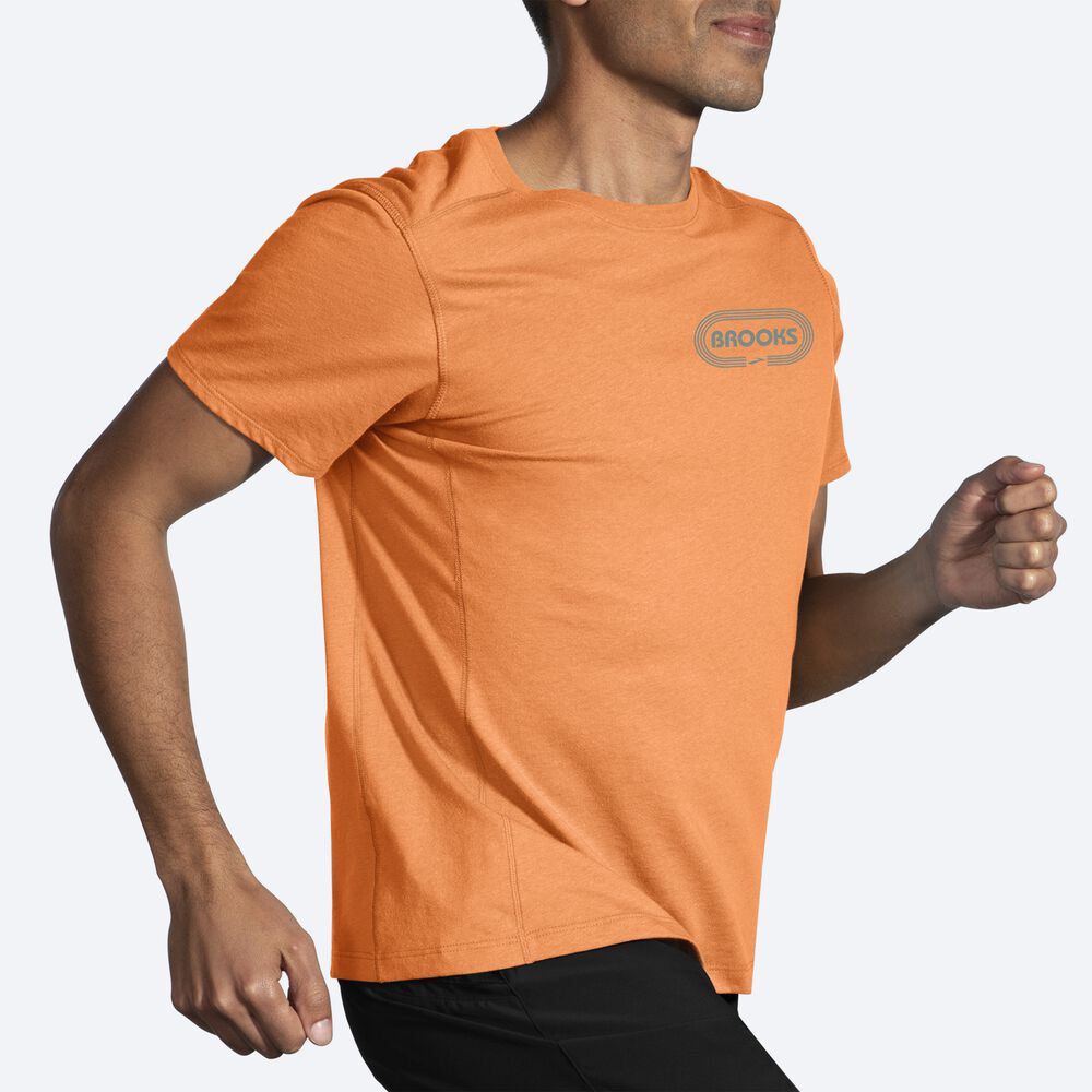 Camiseta Brooks Distance Short Sleeve 2.0 Hombre Naranjas | CR07652