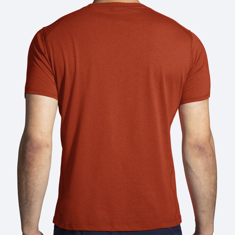 Camiseta Brooks Distance Short Sleeve 2.0 Hombre Rojas | CR23695