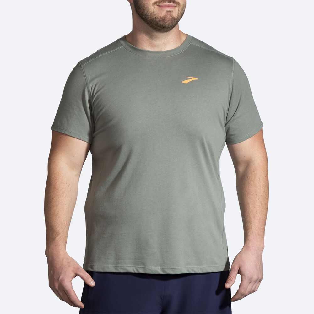 Camiseta Brooks Distance Short Sleeve 2.0 Hombre Verde | CR27306