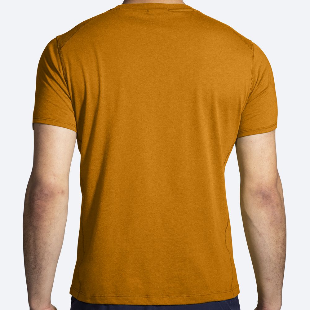 Camiseta Brooks Distance Short Sleeve 2.0 Hombre Amarillo | CR35264