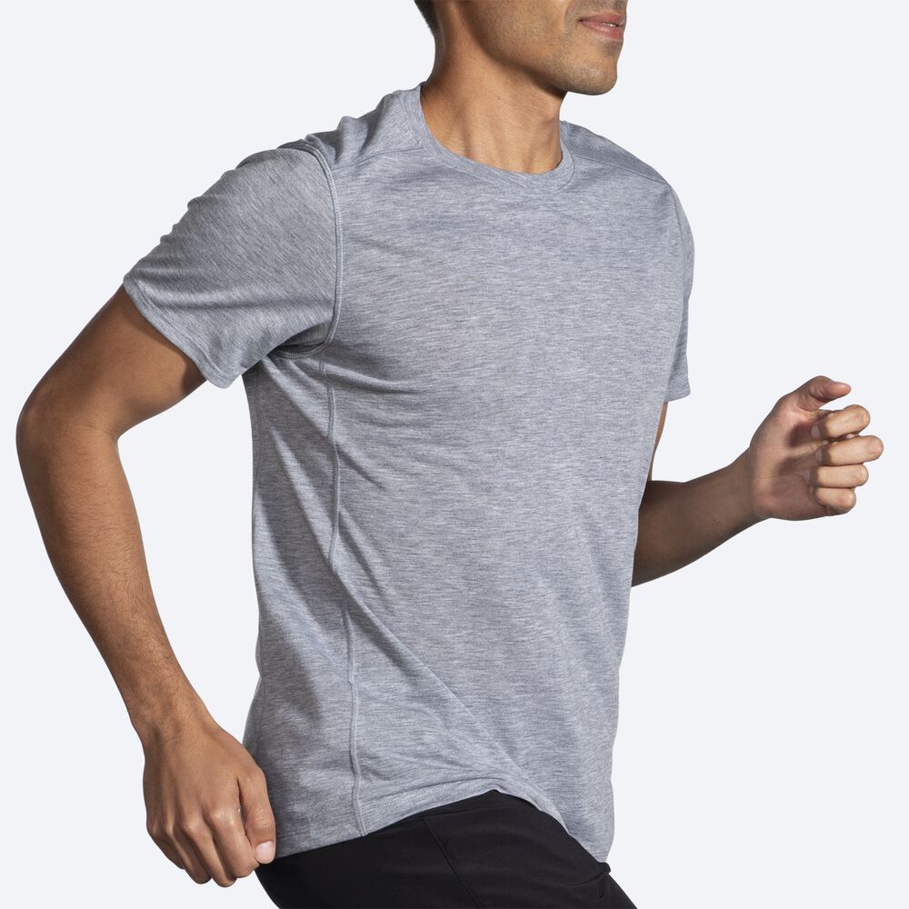 Camiseta Brooks Distance Short Sleeve 2.0 Hombre Gris | CR74635