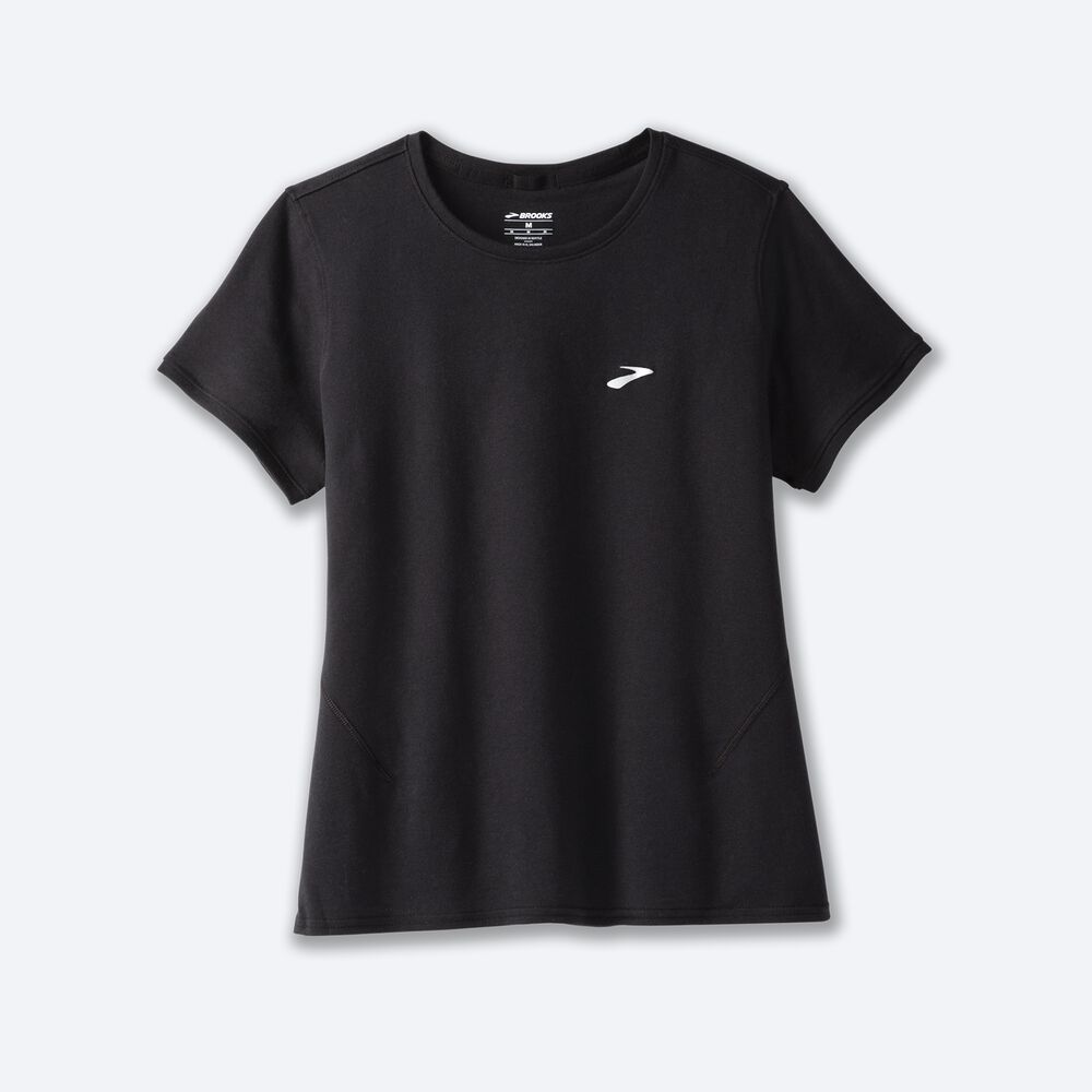 Camiseta Brooks Distance Short Sleeve 2.0 Mujer Negras | CR85392