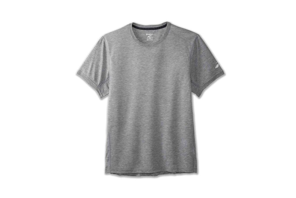 Camiseta Brooks Distance Short Sleeve Hombre Gris | CR19603