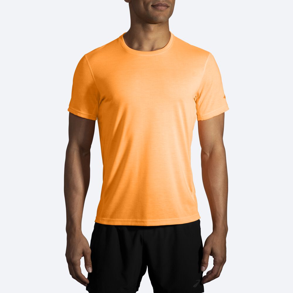 Camiseta Brooks Distance Short Sleeve Hombre Naranjas | CR29146