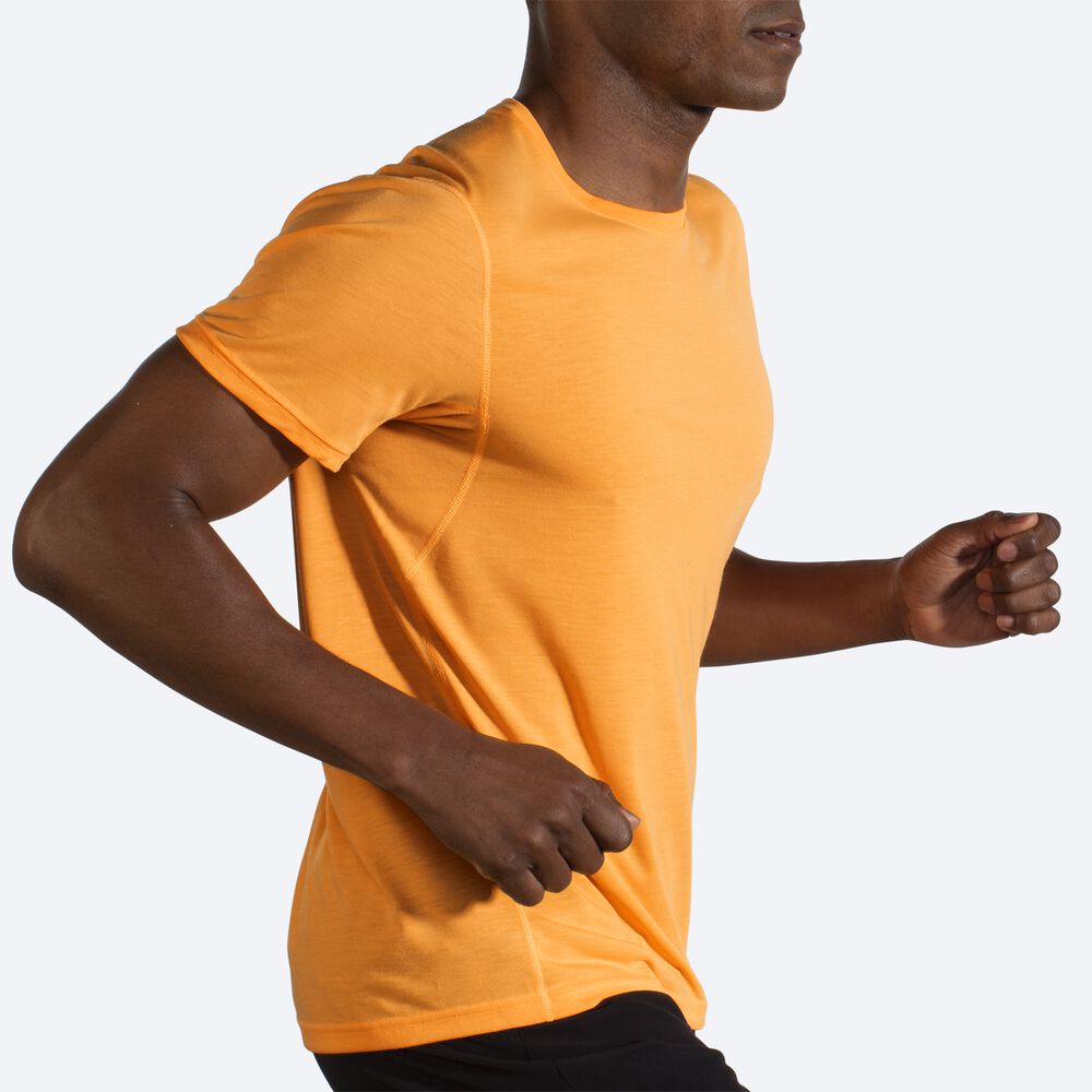 Camiseta Brooks Distance Short Sleeve Hombre Naranjas | CR29146