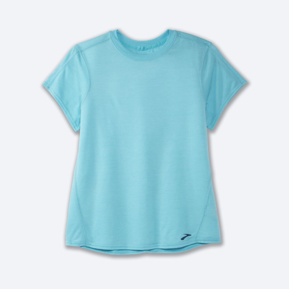 Camiseta Brooks Distance Short Sleeve Mujer Turquesa | CR20947