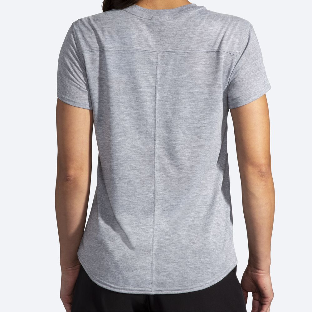 Camiseta Brooks Distance Short Sleeve Mujer Gris | CR24306