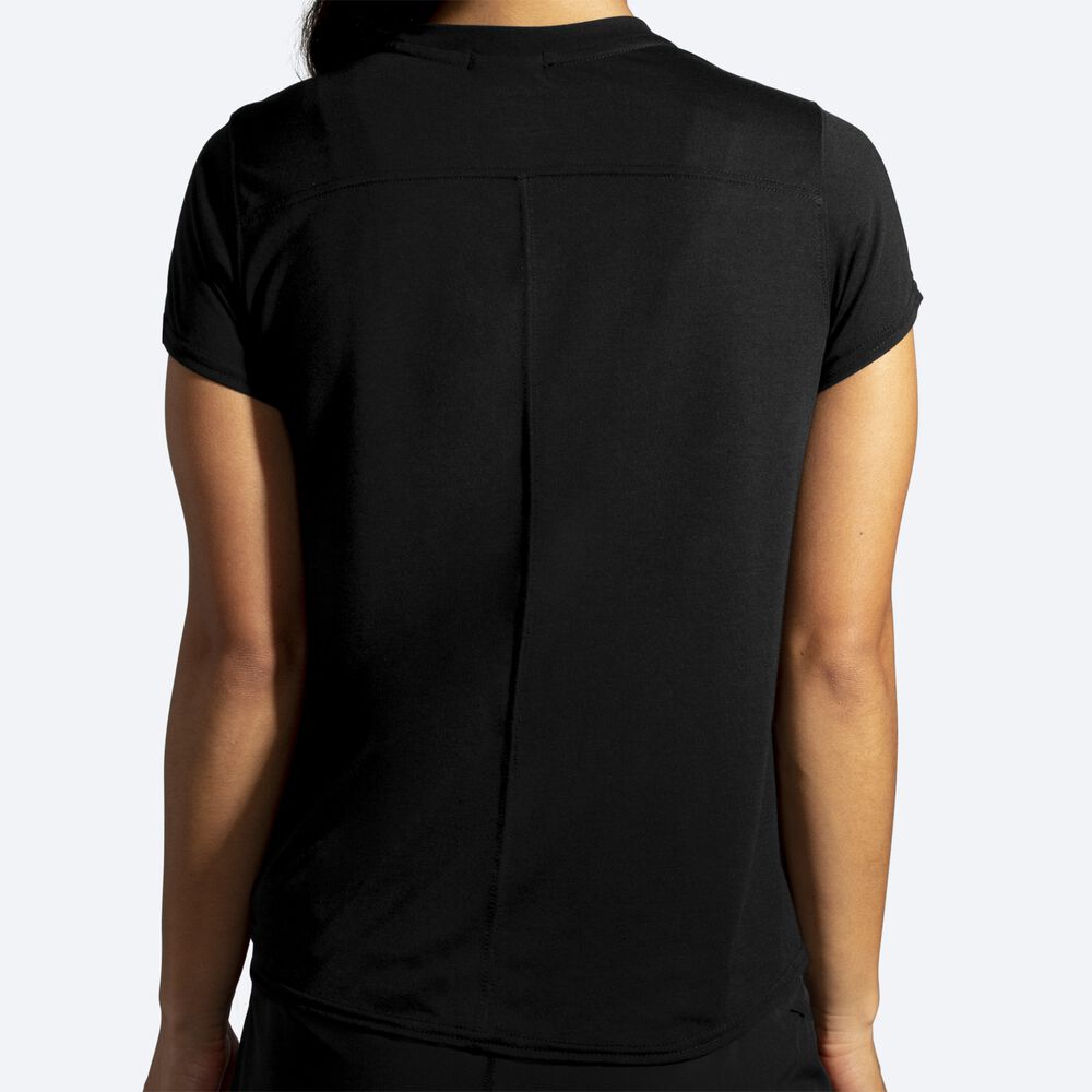 Camiseta Brooks Distance Short Sleeve Mujer Negras | CR58930