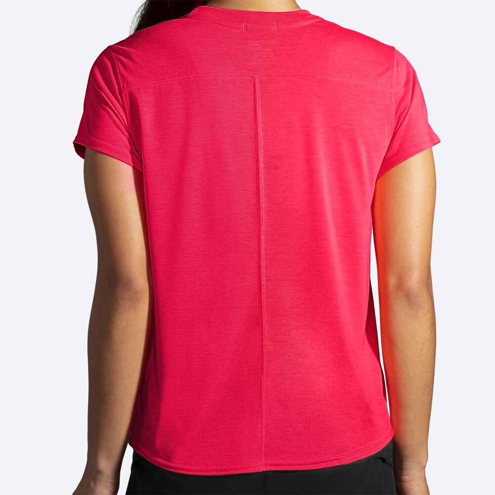 Camiseta Brooks Distance Short Sleeve Mujer Rosas | CR59130