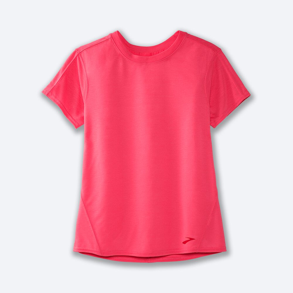 Camiseta Brooks Distance Short Sleeve Mujer Rosas | CR59130