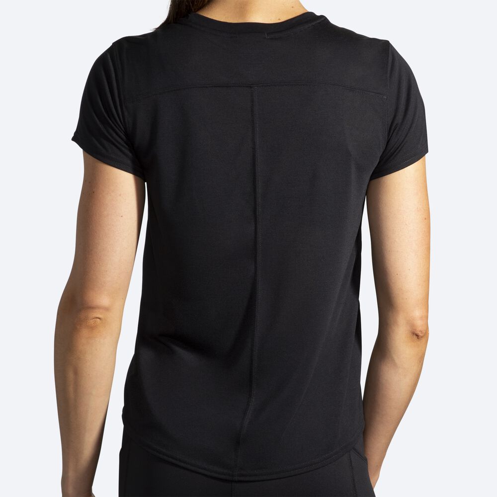 Camiseta Brooks Distance Short Sleeve Mujer Negras | CR71480