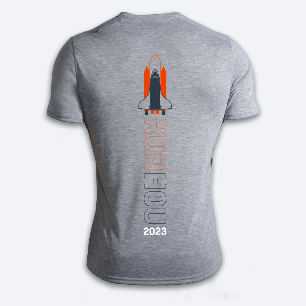 Camiseta Brooks Houston23 Distance Short Sleeve 2.0 Hombre Gris | CR38159