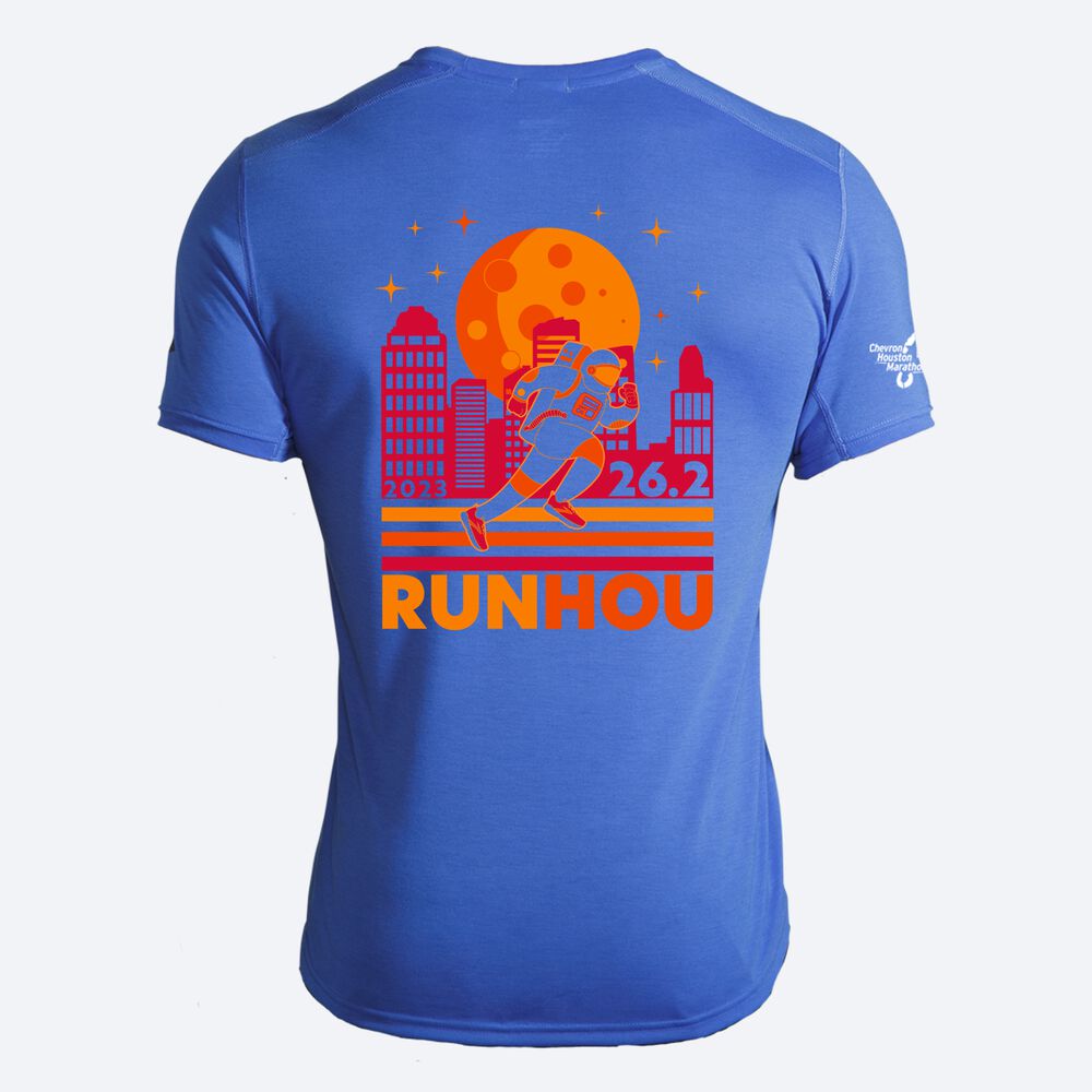 Camiseta Brooks Houston23 Distance Short Sleeve 2.0 Hombre Azules | CR46315