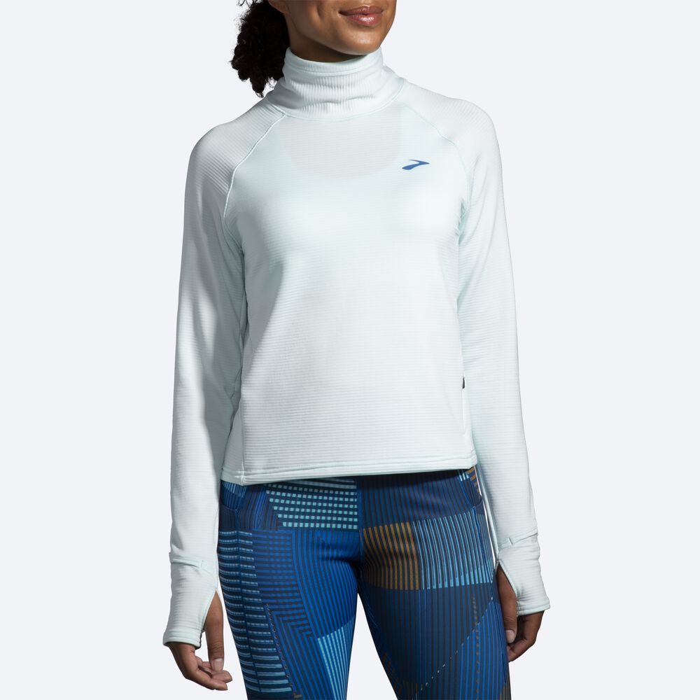 Camiseta Brooks Notch Thermal Long Sleeve 2.0 Mujer Azules | CR06798