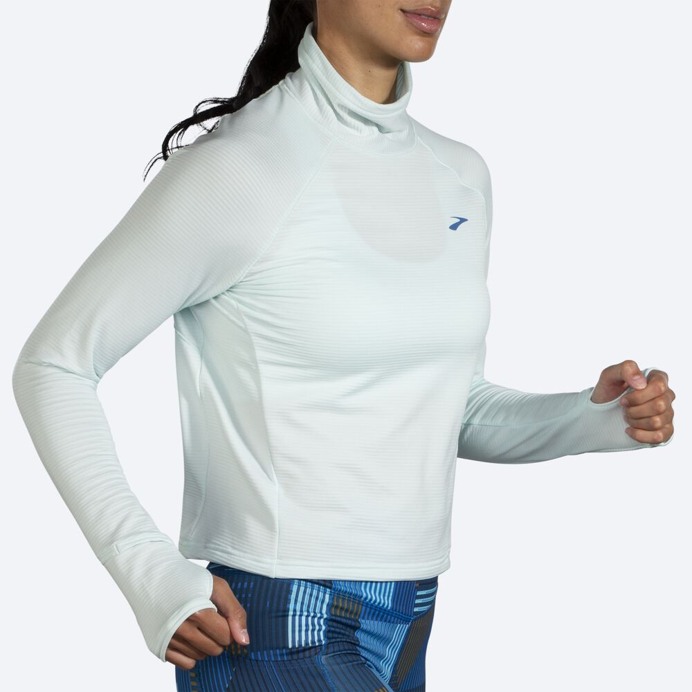 Camiseta Brooks Notch Thermal Long Sleeve 2.0 Mujer Azules | CR06798