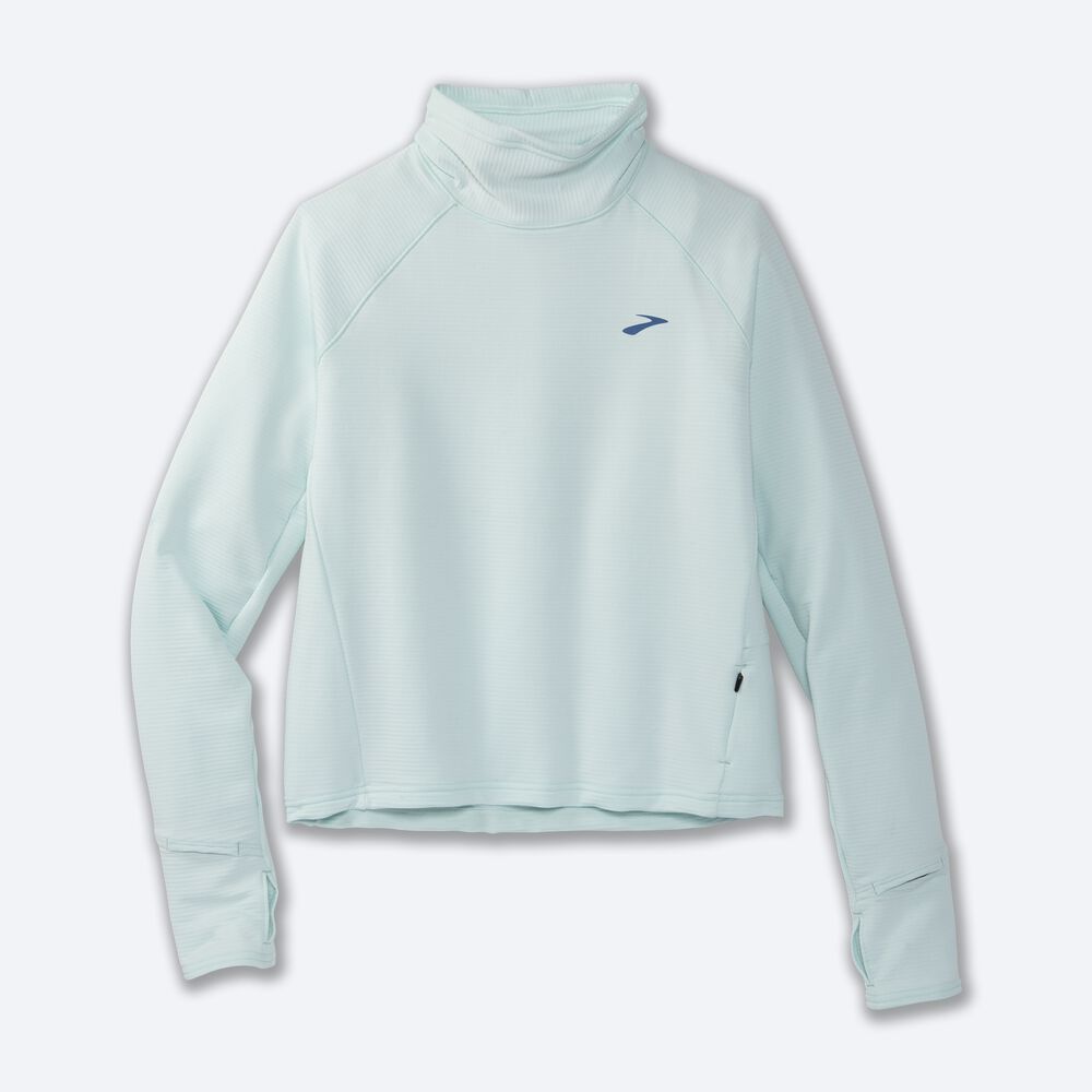 Camiseta Brooks Notch Thermal Long Sleeve 2.0 Mujer Azules | CR06798