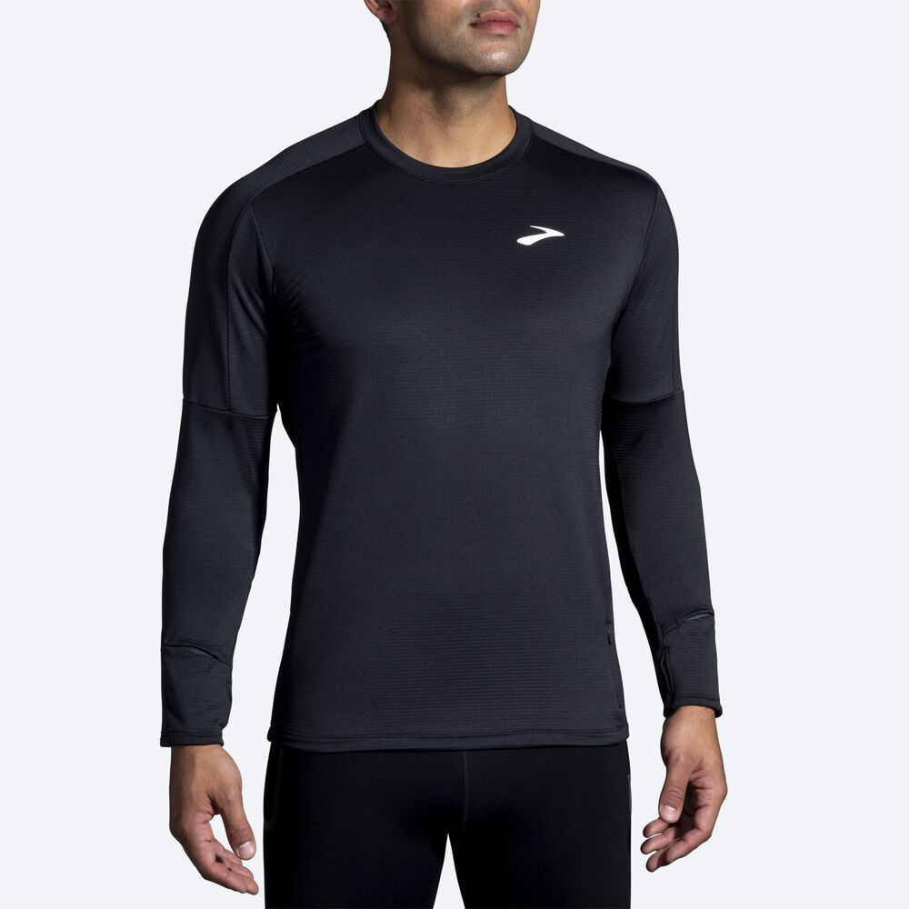 Camiseta Brooks Notch Thermal Long Sleeve 2.0 Hombre Negras | CR59187