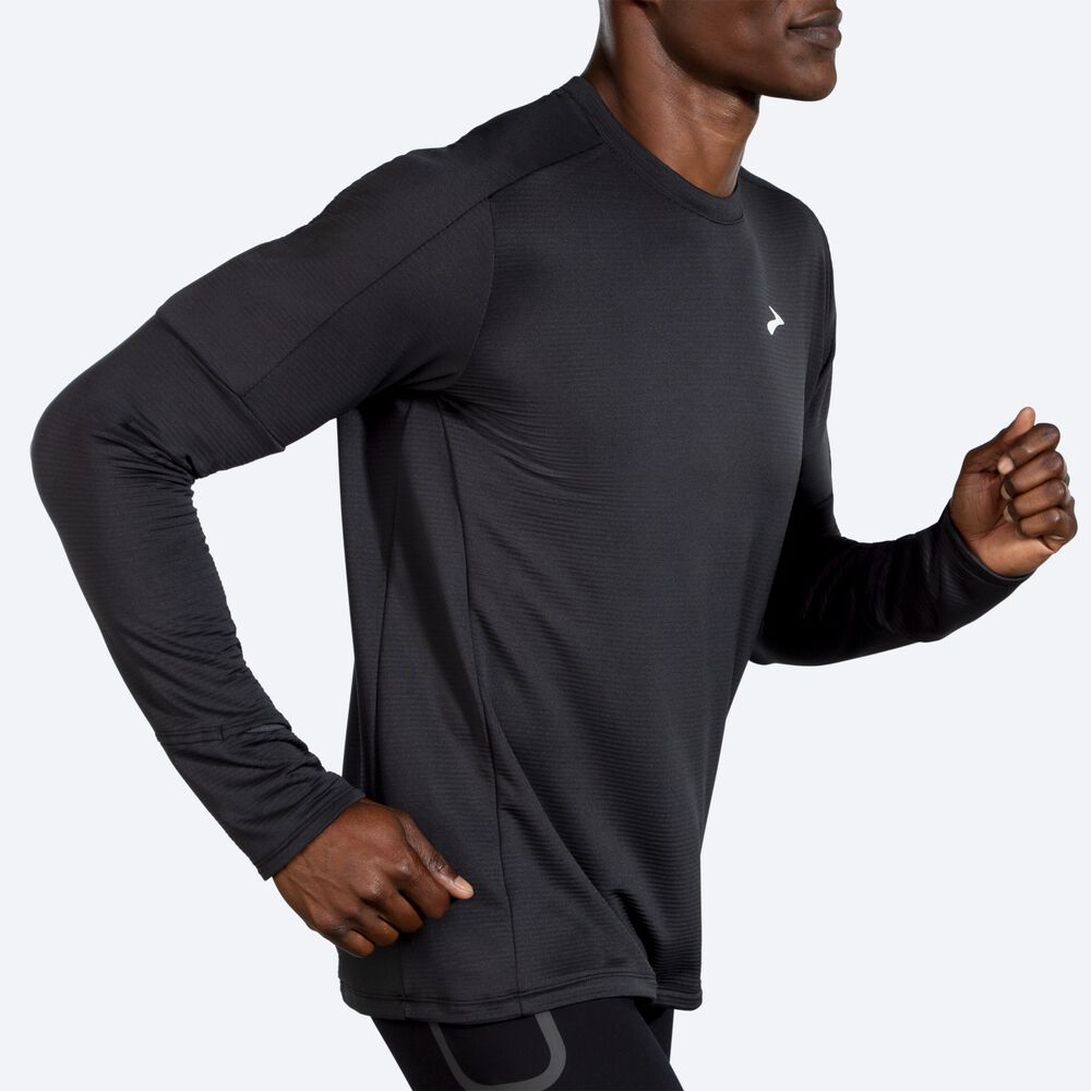 Camiseta Brooks Notch Thermal Long Sleeve 2.0 Hombre Negras | CR59187