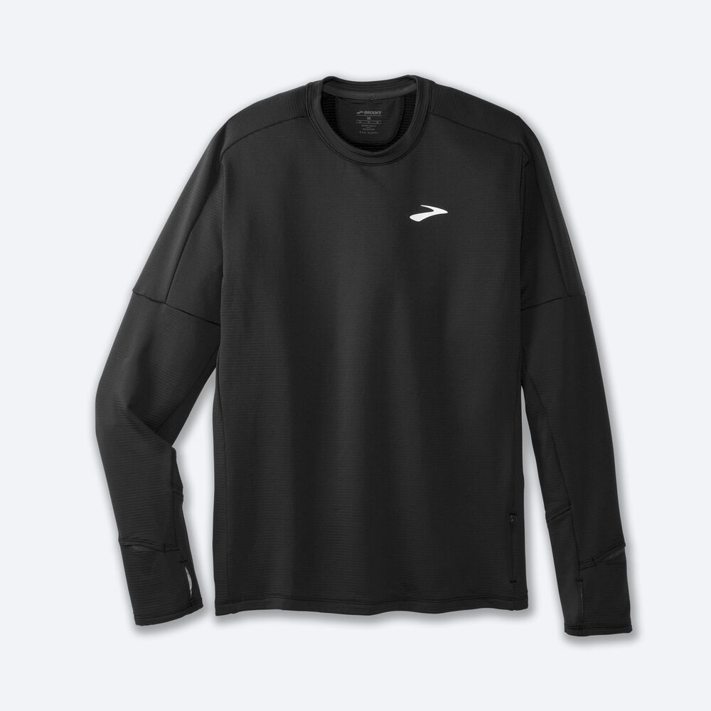 Camiseta Brooks Notch Thermal Long Sleeve 2.0 Hombre Negras | CR59187