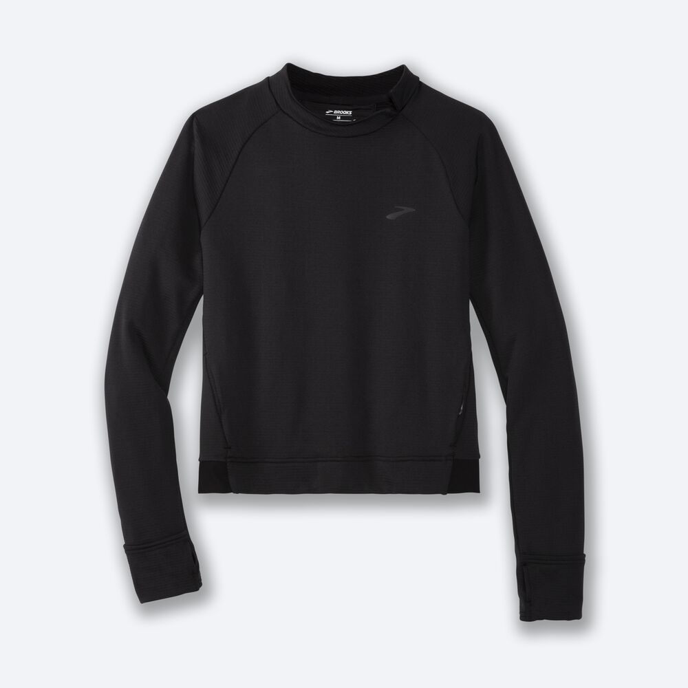 Camiseta Brooks Notch Thermal Long Sleeve Mujer Negras | CR79530