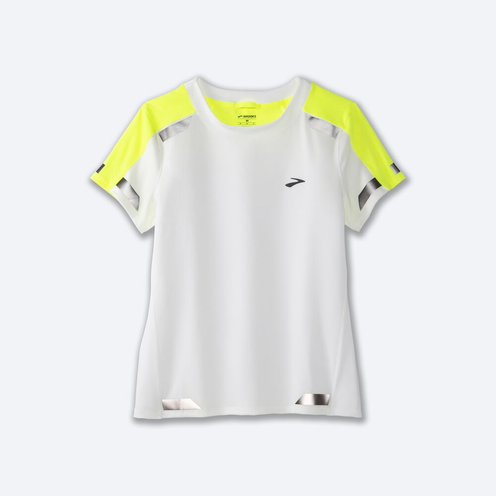 Camiseta Brooks Run Visible Short Sleeve Mujer Blancas | CR48536