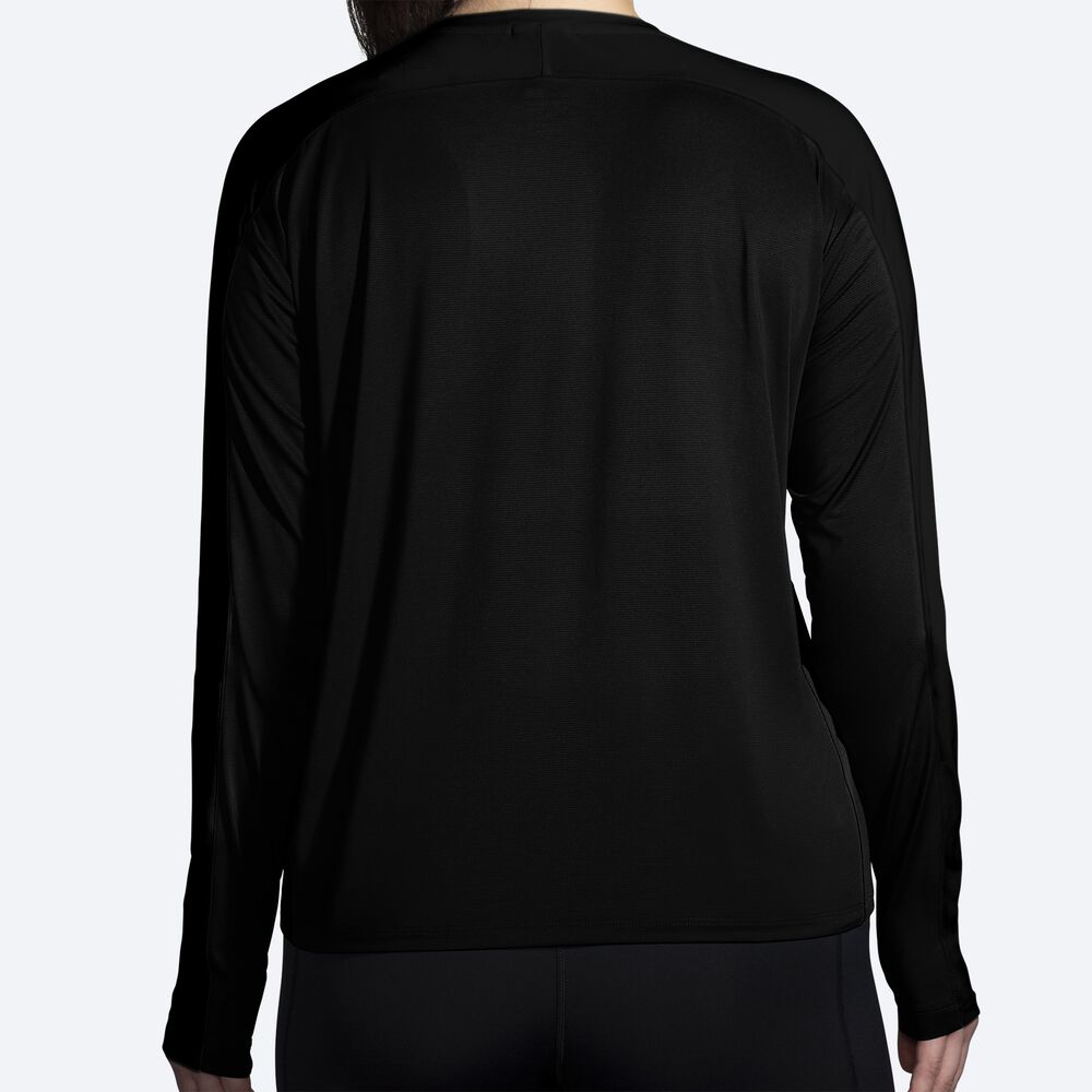 Camiseta Brooks Sprint Free Long Sleeve 2.0 Mujer Negras | CR13864