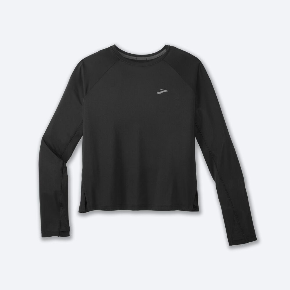 Camiseta Brooks Sprint Free Long Sleeve Mujer Negras | CR18426