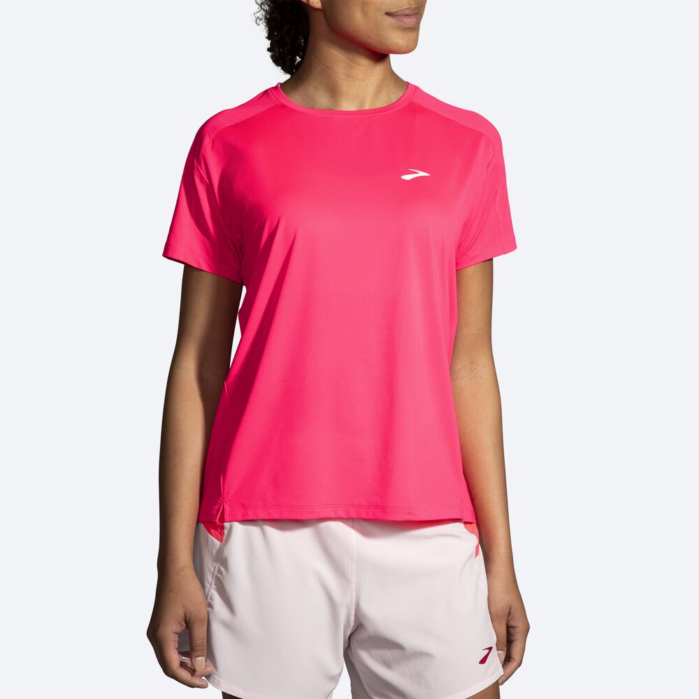 Camiseta Brooks Sprint Free Short Sleeve 2.0 Mujer Rosas | CR08913