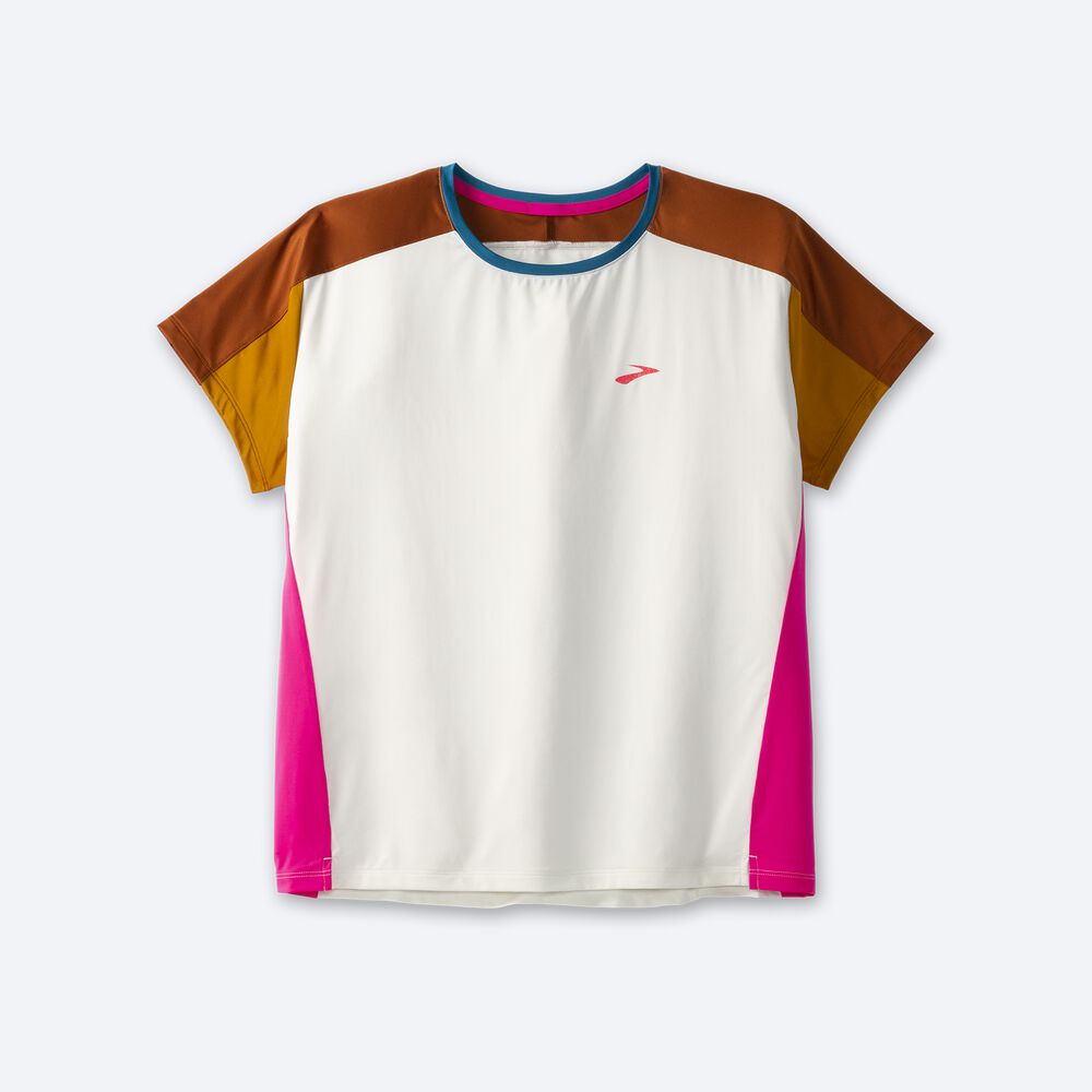 Camiseta Brooks Sprint Free Short Sleeve 2.0 Mujer / Claro Fucsia | CR40792